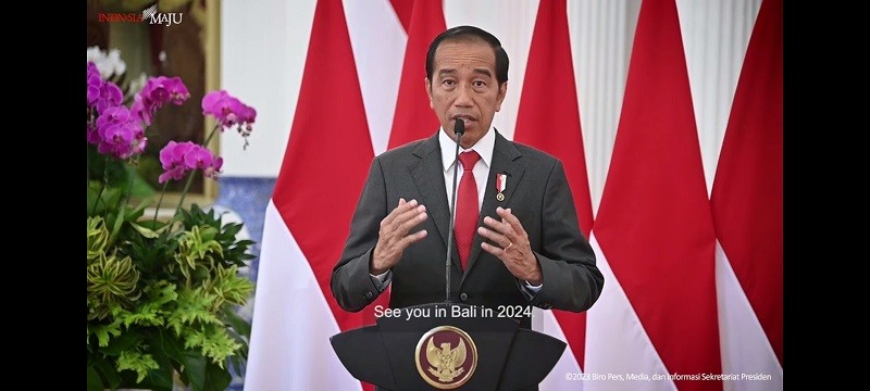 Jokowi Sebut Keberlanjutan Sumber Daya Air Jadi Isu Mendesak Bagi Dunia. (Foto: Biro Pers Setpres)
