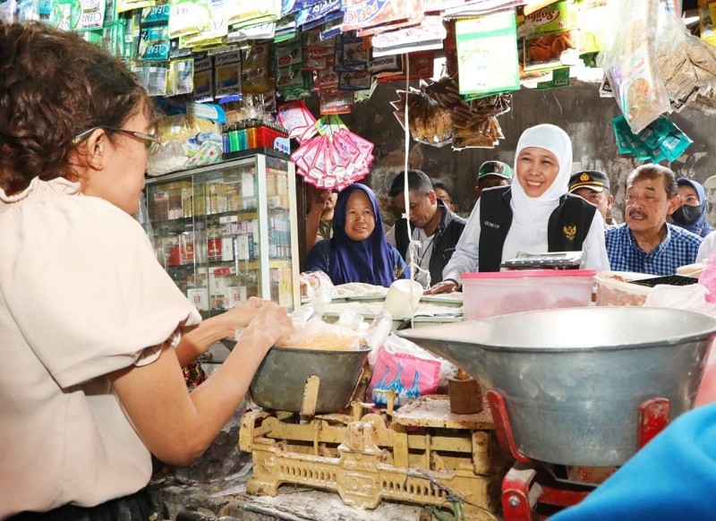 Gubernur Khofifah Wanti-Wanti: Stok Aman, Jangan Borong Sembako Jelang Lebaran (Foto MNC Media)