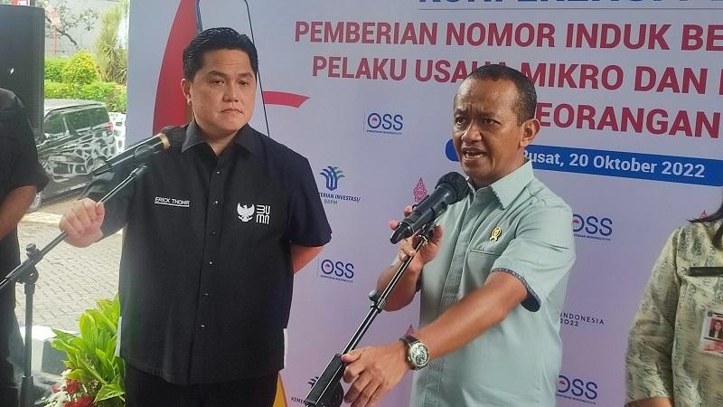 Erick Thohir Jadi Ketum PSSI, Bahlil: Bisa Bawa Sepak Bola RI Lebih Baik. (Foto: MNC Media)
