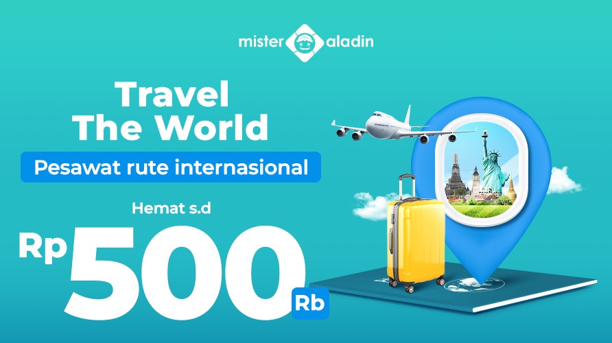 Terbang Hemat ke Luar Negeri, Ada Diskon hingga Rp500.000 di Mister Aladin. (Foto: MNC Media)