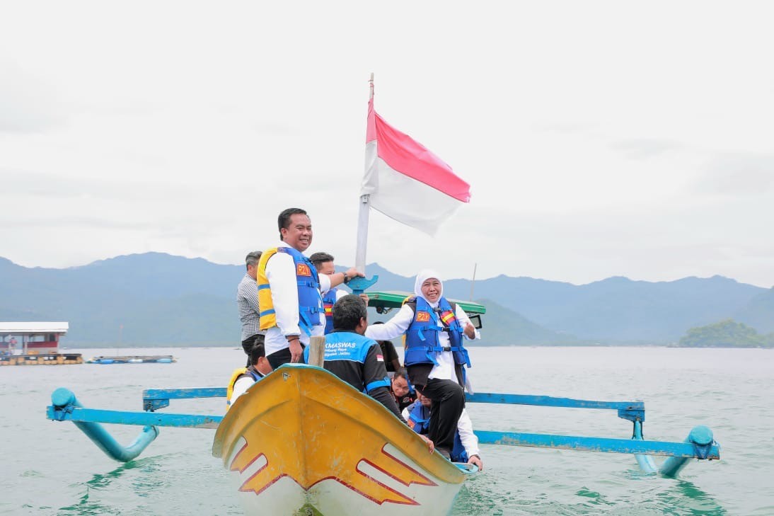 Gubernur Jatim Tinjau Program Pemulihan Habita Laut  dan Mangrove Cengkrong Trenggalek. (Foto: MNC Media)