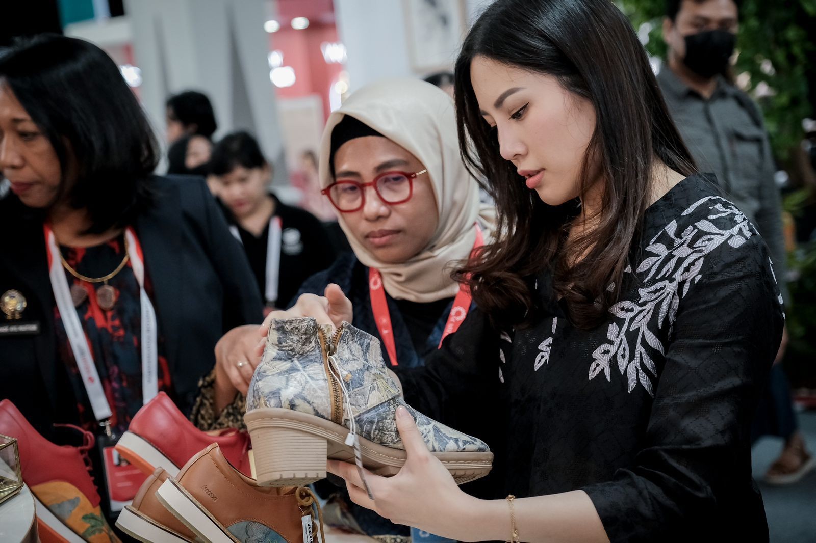Angela Tanoesoedibjo Resmikan Nusantara Food and Hotel Expo di ICE BSD. (Foto: MNC Media)