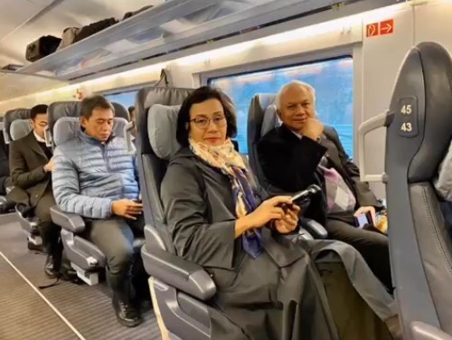 Sri Mulyani Jajal Kereta Cepat di Jerman, 390 km Ditempuh Selama Tiga Jam (FOTO: Instagram)