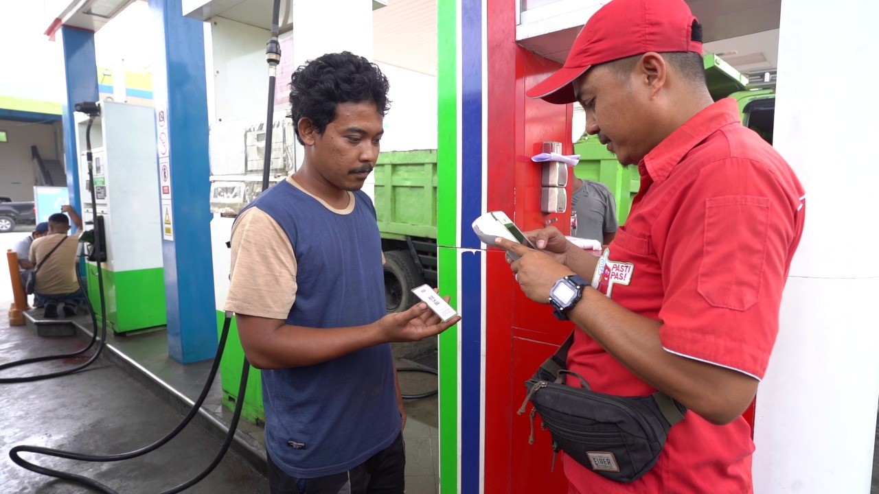 Sempat Error, QR Code Pembelian Solar Subsidi Kini Sudah Kembali Normal. (Foto MNC Media)