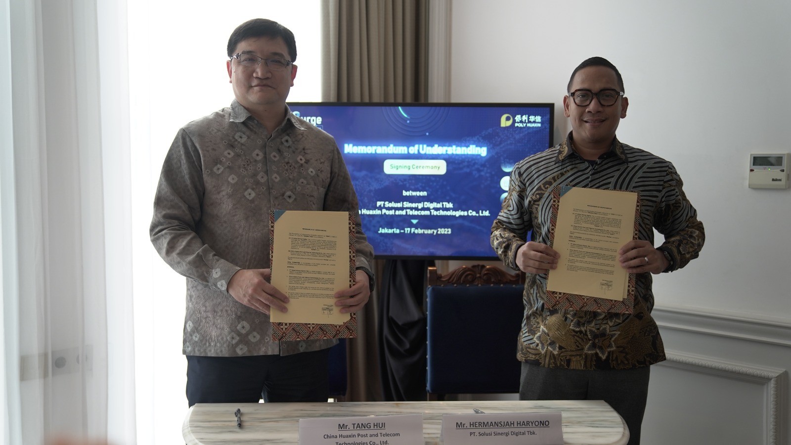 Tingkatkan Ekosistem Digital, Solusi Energi (WIFI) Gandeng Huaxin (FOTO:Dok Ist)