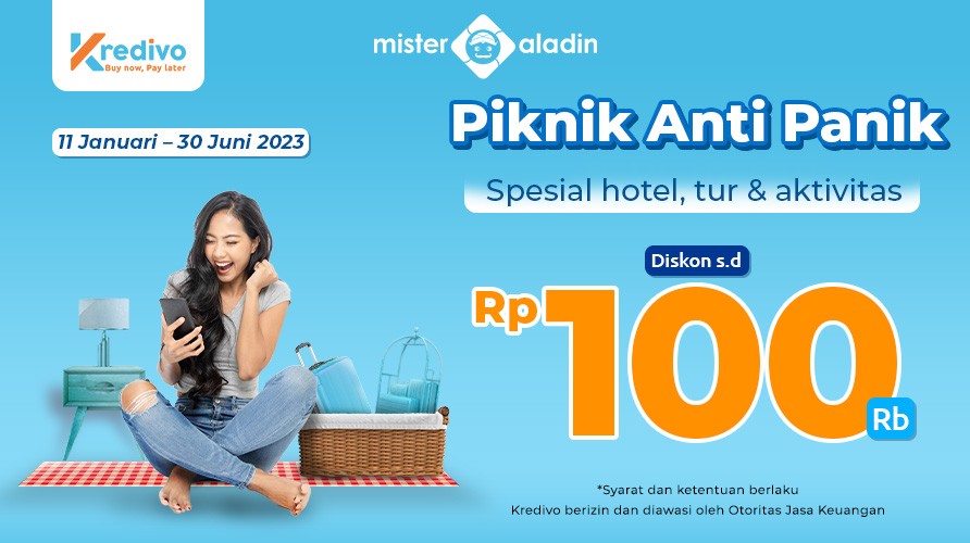 Transaksi saat Piknik Jadi Nggak Panik, Mister Aladin Punya Pay Later. (Foto: MNC Media)