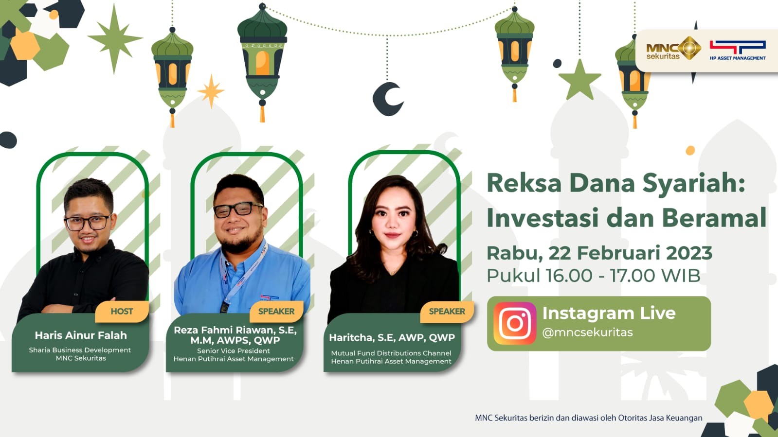 Bahas Reksa Dana Syariah, Jangan Lewatkan IG Live MNC Sekuritas Hari Ini. Foto: MNC Media.