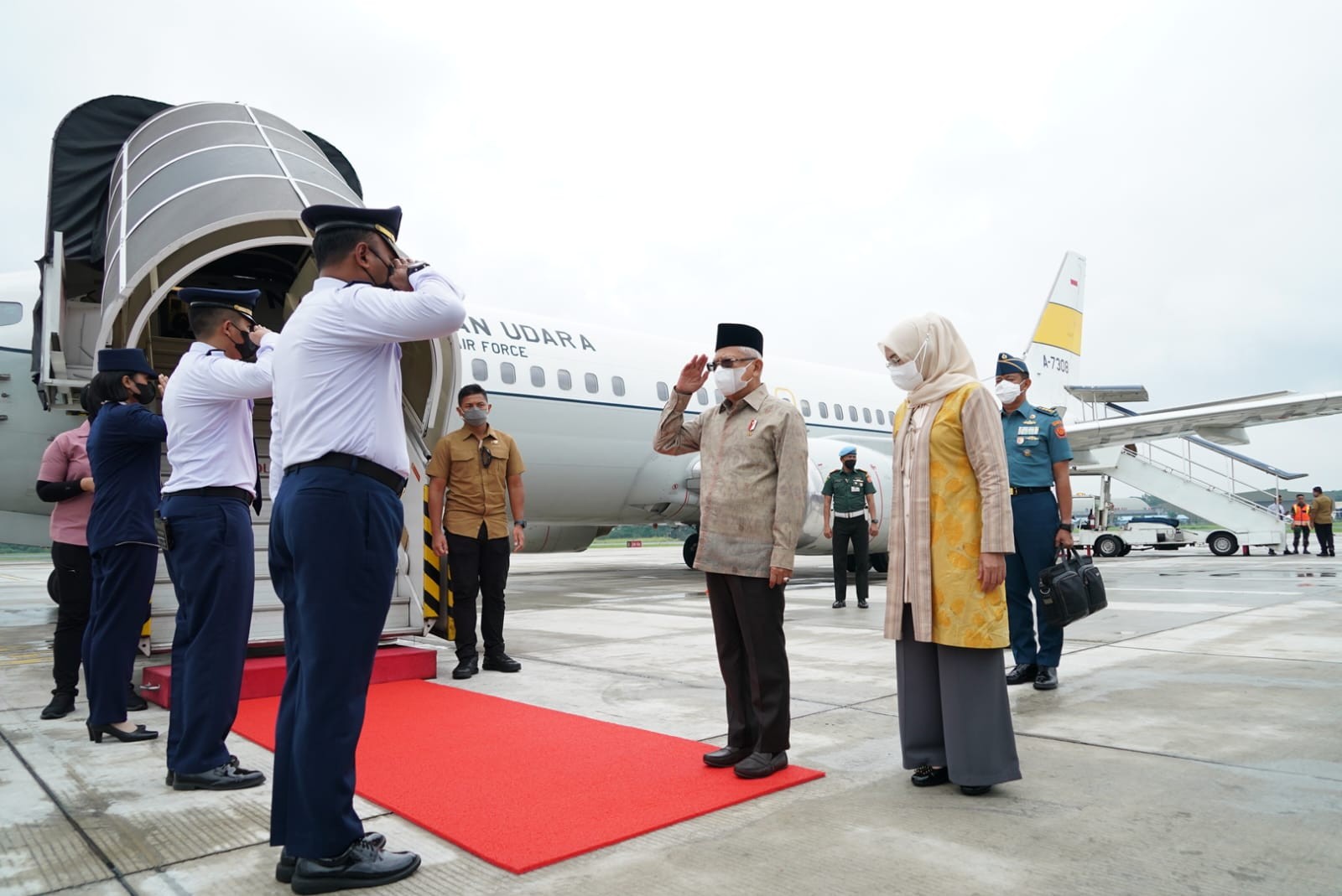 Kunker ke Mamuju, Wapres Tinjau Rehab Rekon Pascagempa hingga Upaya Penurunan Stunting. (Foto: Istimewa/Setwapres)
