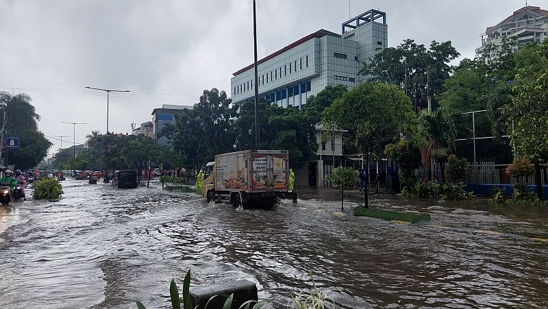 Banjir Jakarta Meluas, 24 RT Terendam Air 1 Meter. (Foto: MNC Media)