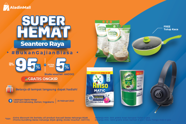 Kunjungi GTV Love Jogja, Ada Diskon Plus Gratis Ongkir di Booth AladinMall (Foto: MNC Media)