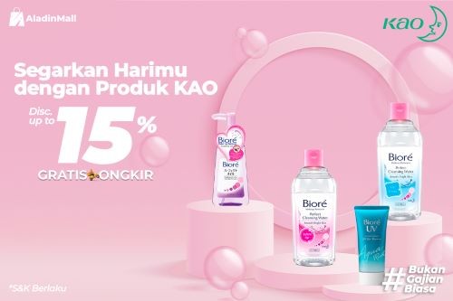 Mau Glowing dan Tetap Hemat? Intip Produk Biore yang sedang Diskon di AladinMall. Foto: MNC Media.
