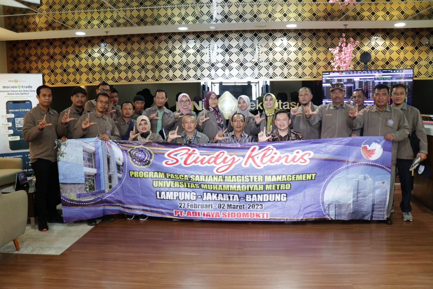 Gencarkan Literasi, MNC Sekuritas Terima Kunjungan Mahasiswa Pascasarjana UMM Lampung. Foto: MNC Media.