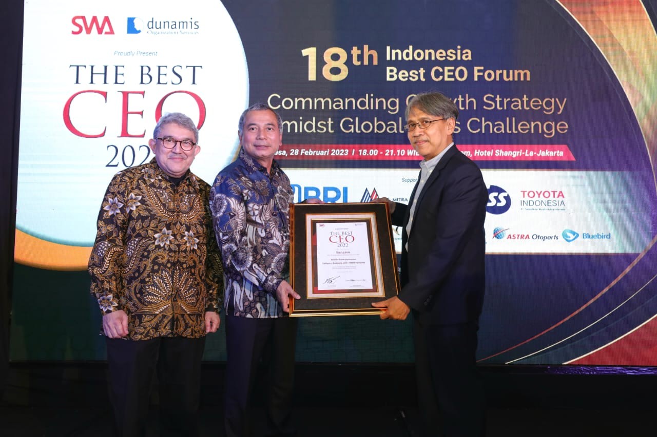 Leadership Kuat Bawa Dirut BRI Sunarso Menjadi Indonesia Best CEO 2022. (Foto: BBRI/Adv)