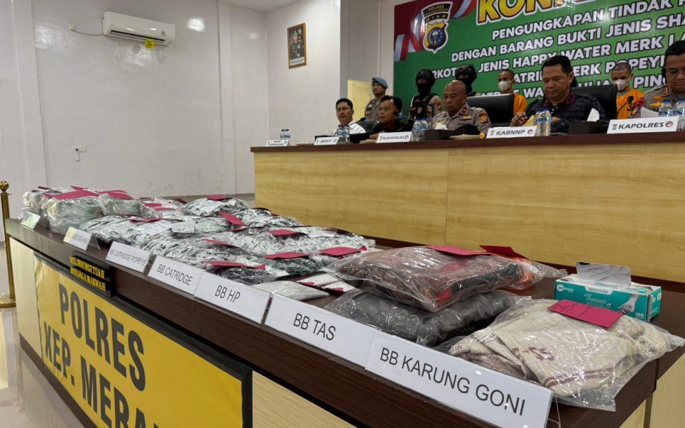 Polres Meranti Ungkap Jaringan Narkotika Internasional, Tangkapan Terbesar sejak Berdiri