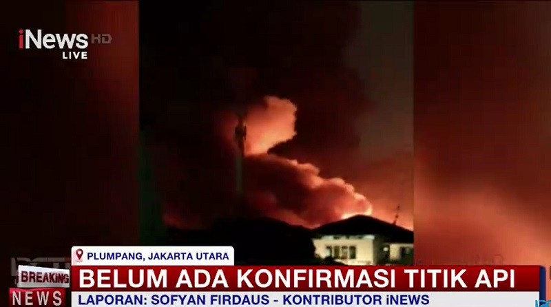 Depo Plumpang Terbakar, Pertamina: Sedang Ditangani. (Foto: MNC Media)