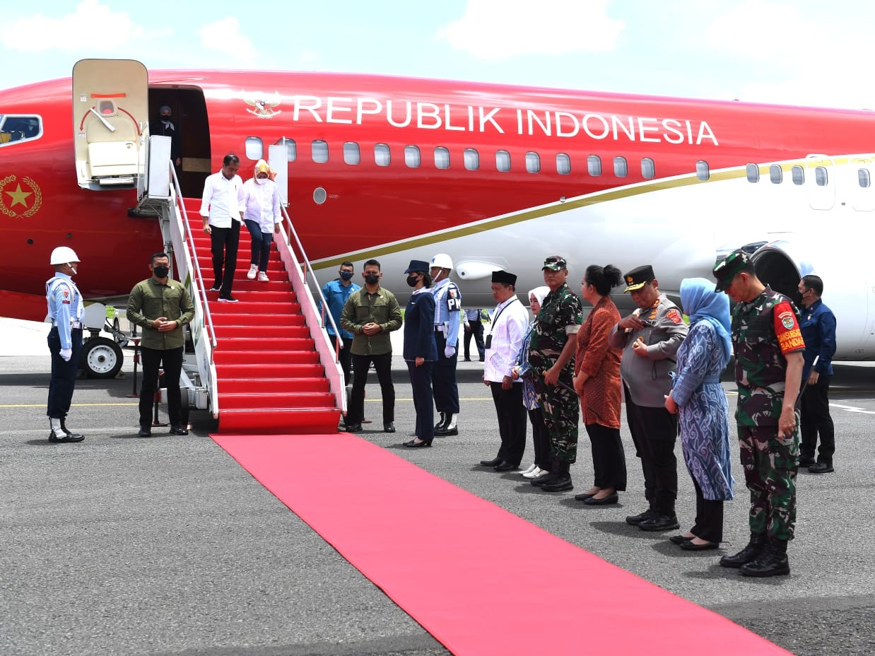 Tiba di Bandung, Jokowi akan Resmikan Sejumlah Infrastruktur. (Foto: MNC Media)