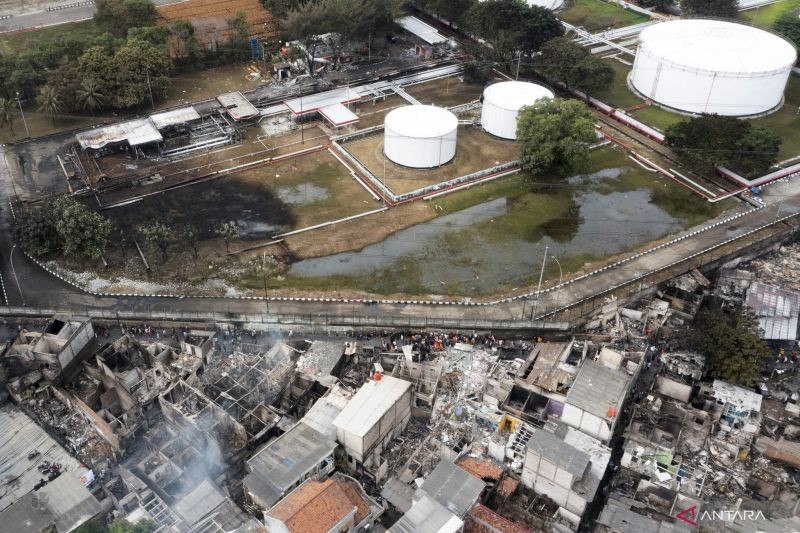 Polri Gandeng Ahli Migas Cari Unsur Pidana Kebakaran Depo Pertamina Plumpang. (Foto: MNC Media)