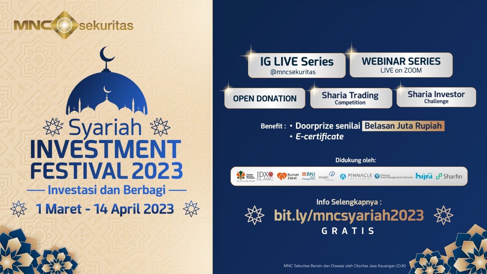 MNC Sekuritas Kembali Selenggarakan MNC Syariah Investment Festival 2023