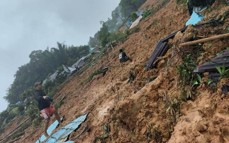 Polri Catat Korban Longsor Natuna Capai 46 Tewas, Delapan Orang Masih Hilang. (Foto: MNC Media)