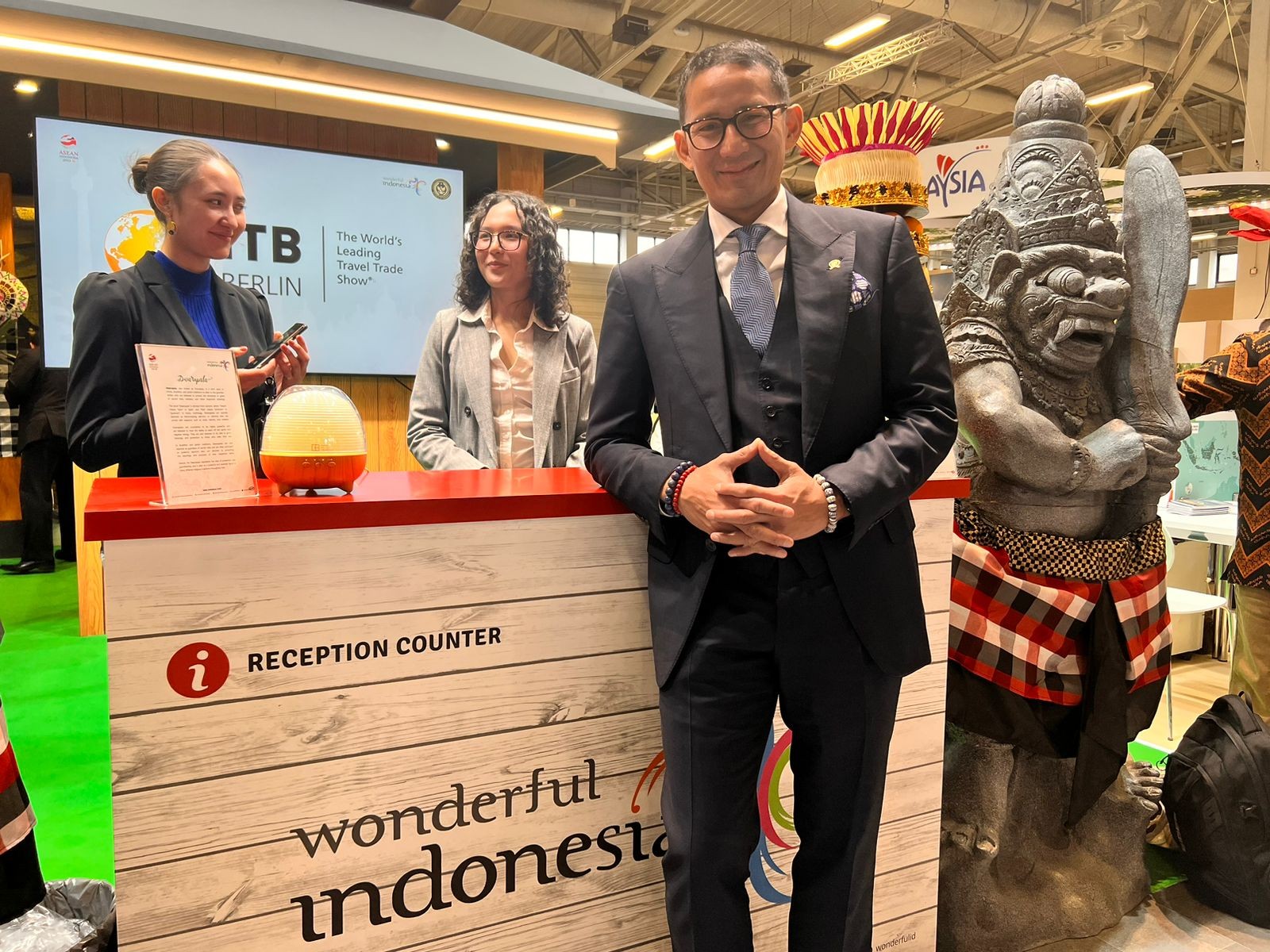 Sandiaga Uno Targetkan Transaksi Rp5,2 Triliun di Pameran Pariwisata ITB Berlin. Foto: MNC Media.