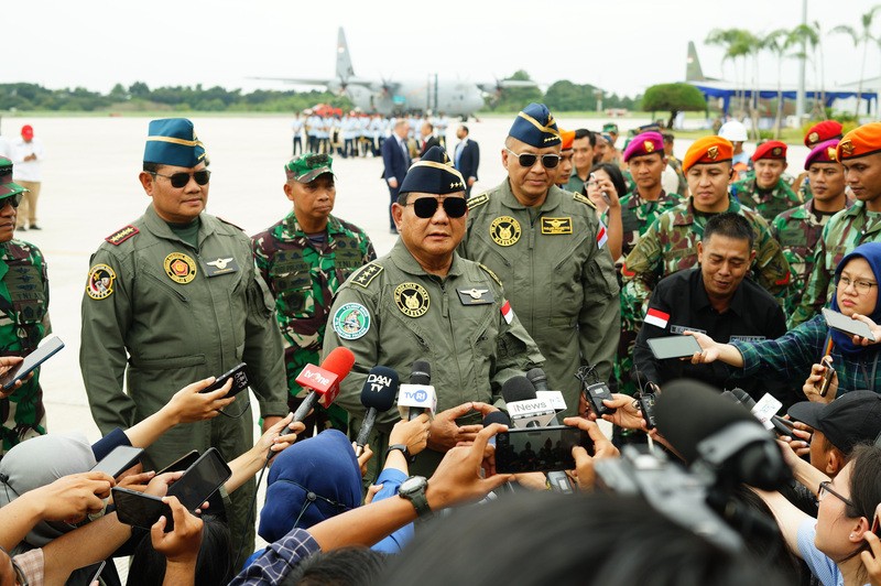 Kunjungan ke Halim, Prabowo Curhat Susah Jadi Pilot Pesawat Tempur. (Foto: MNC Media)