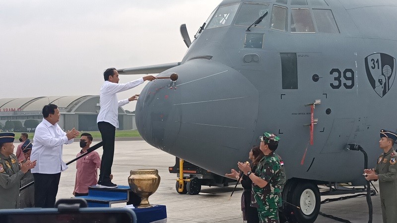 Jokowi Pesan Lima Pesawat Super Hercules (FOTO: MNC Media)