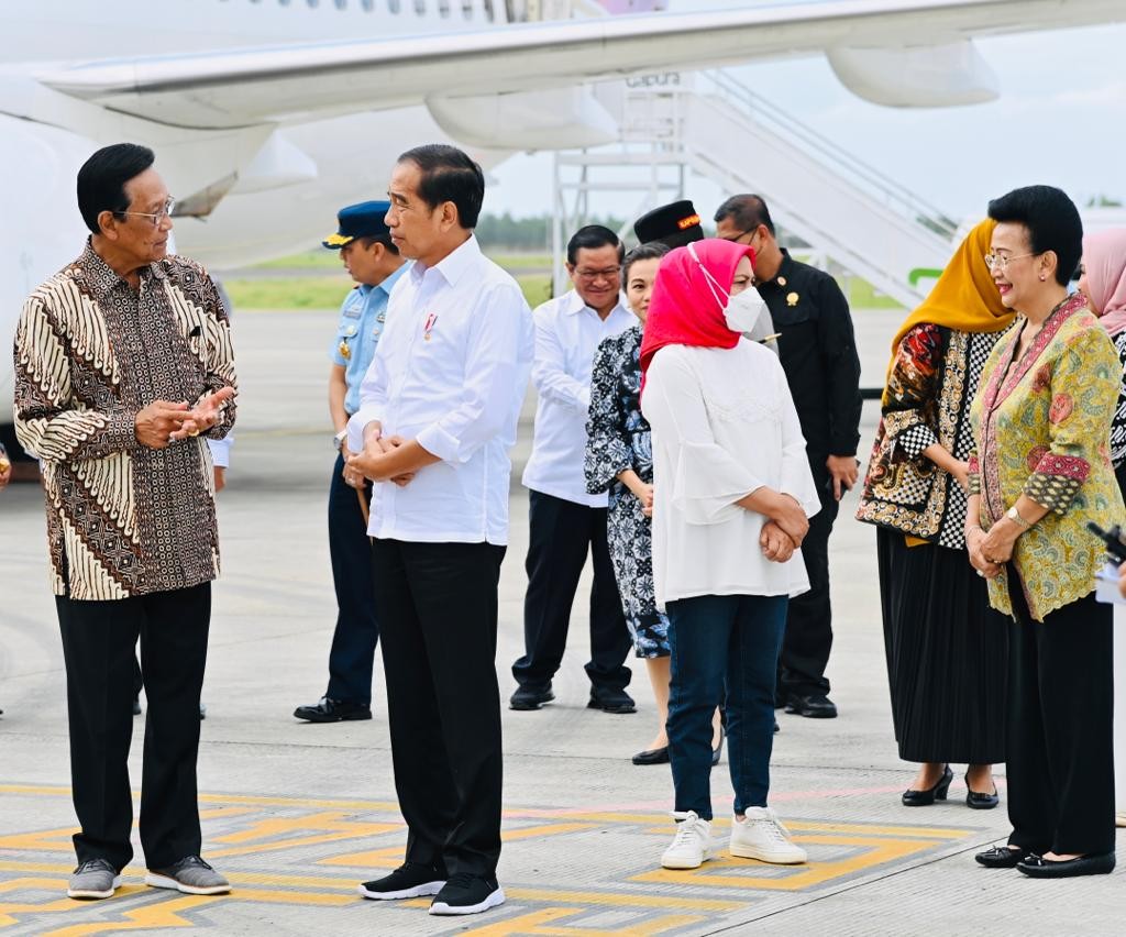 Tiba di DIY, Jokowi Bakal Tinjau Panen Raya dan Tambak Udang. (Foto: Biro Pers Setpres)