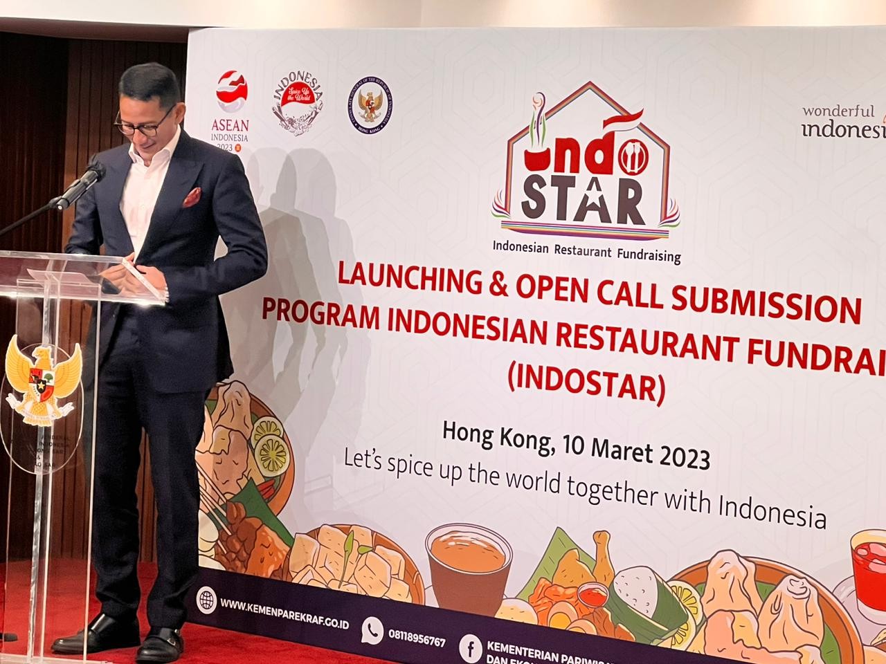 Sandiaga Luncurkan Program Indostar di Hong Kong, Buka Peluang Usaha Diaspora. (Foto: MNC Media)