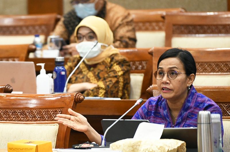 Soal Transaksi Mencurigakan Rp349 Triliun, Ini Penjelasan Sri Mulyani ke DPR. (Foto: MNC Media)