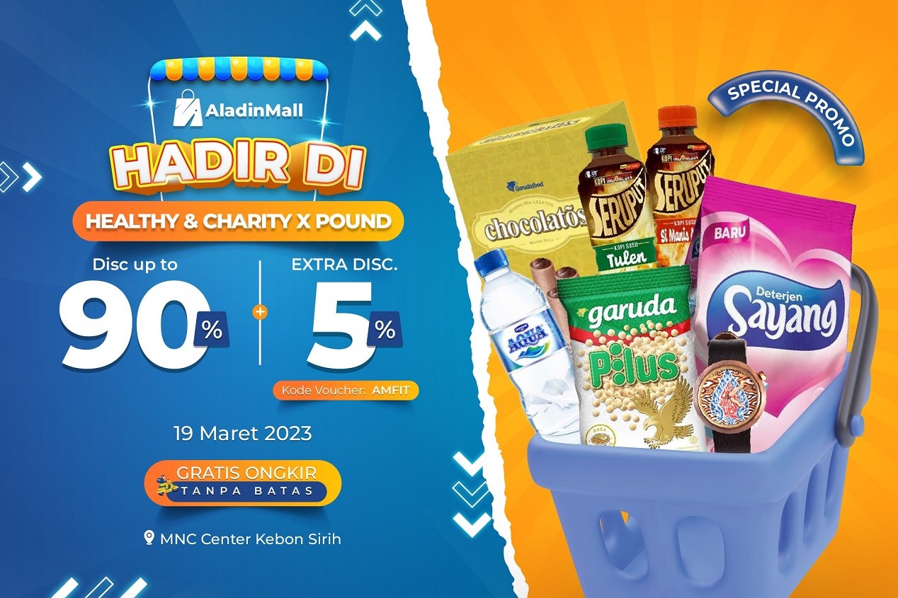 Berburu Diskon 90 Persen Sekalian Amal, Buruan Kunjungi Booth AladinMall di MNC Centre. (Foto MNC Media)