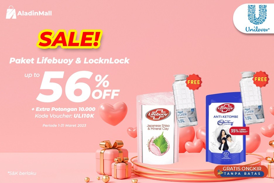 Beli Sabun Lifebuoy di AladinMall Gratis LocknLock, Serbu sebelum Kehabisan. (Foto MNC Media)