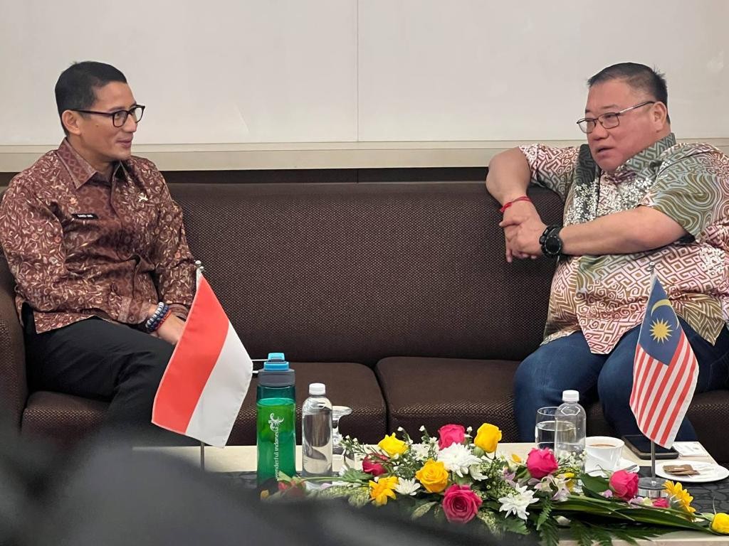 Terima Kunjungan Sandiaga Uno, Menteri Pariwisata Malaysia: Thank You My Brother. (Foto: MNC Media)