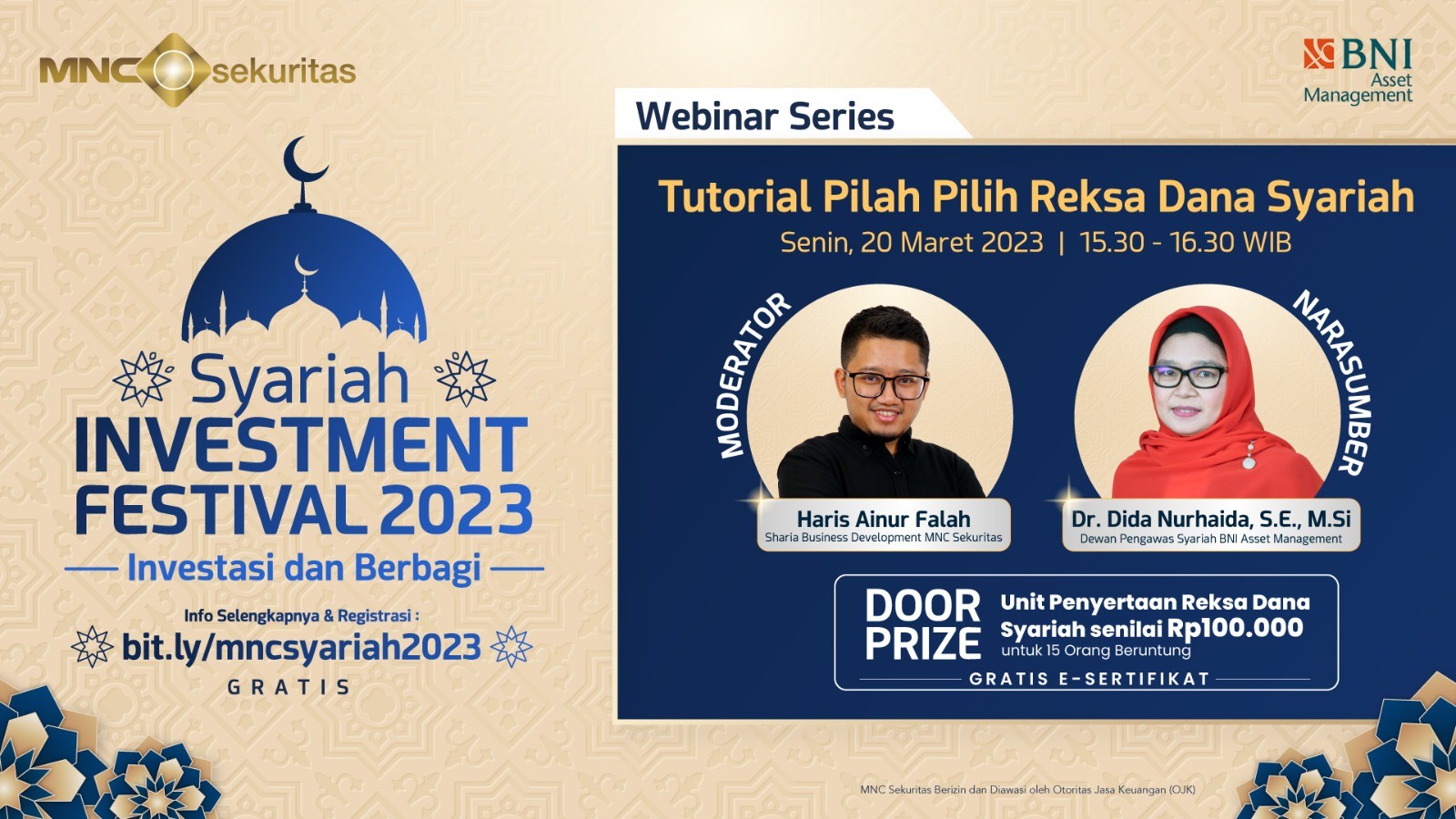 Jangan Lewatkan Tutorial Pilah Pilih Reksa Dana Syariah, Catat Jadwal Webinarnya. Foto: MNC Media.