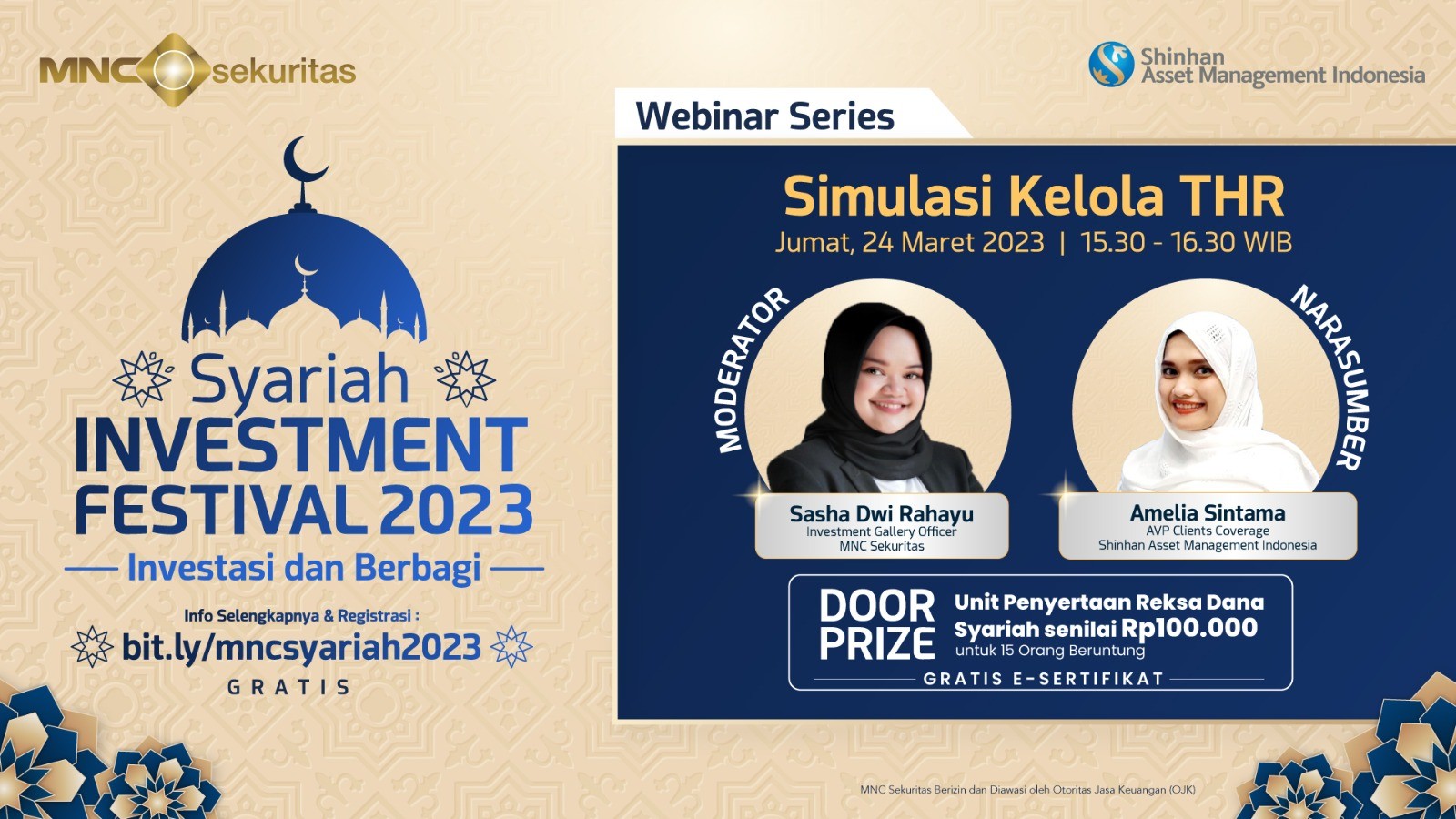 Simulasi Kelola THR, MNC Punya Webinar Syariah Investment Festival 2023. (Foto: MNC Media)
