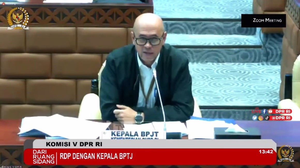 BPJT Buka Suara soal Potensi Proyek Jalan Tol Rugikan Negara Rp4,5 Triliun. (Foto Tangkapan Layar YT Komisi V DPR)