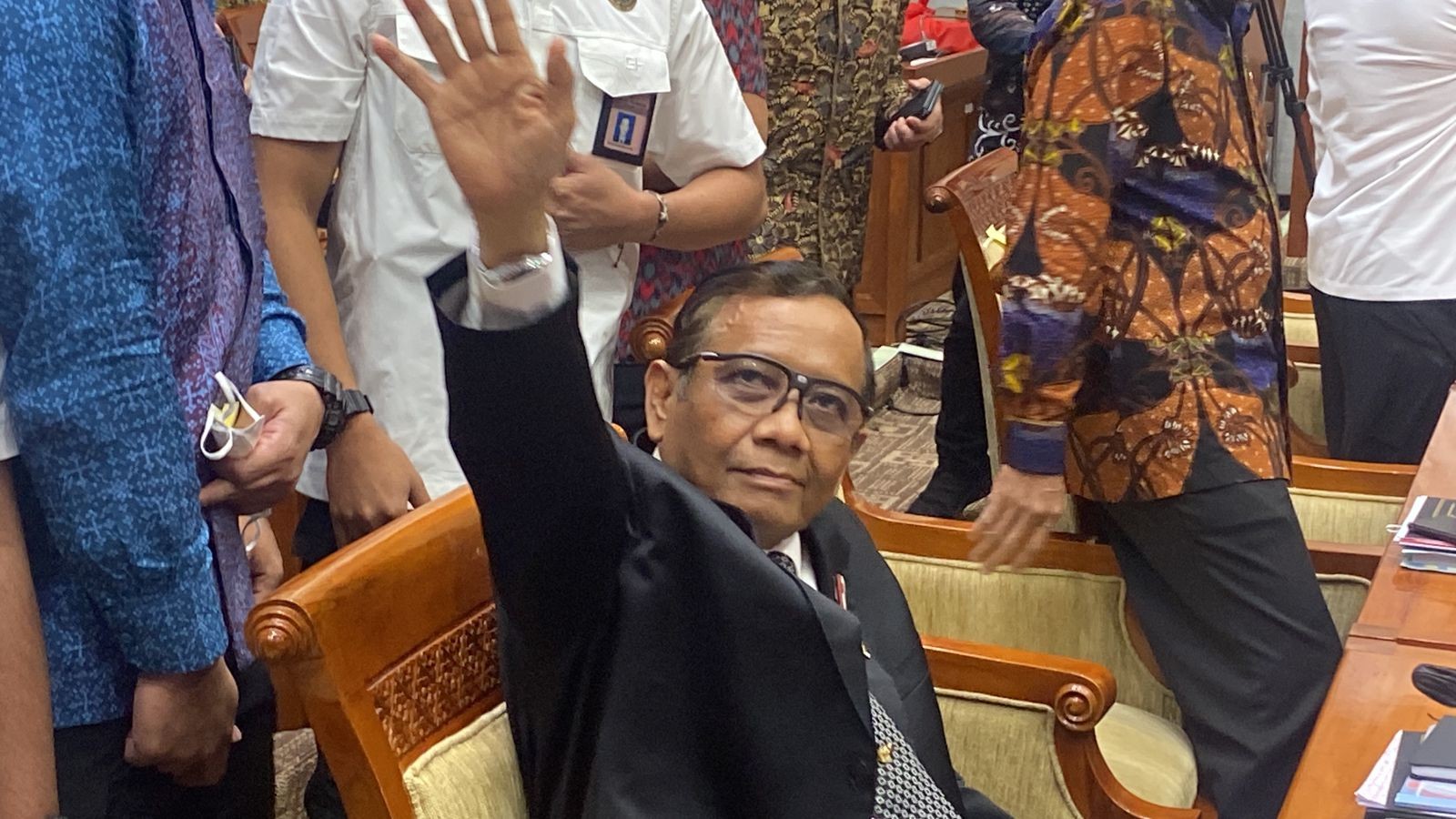 Dicecar DPR Soal Laporan PPATK, Mahfud MD: Saya Ketua Komite TPPU (Foto: MNC Media/ Riana Rizkia)