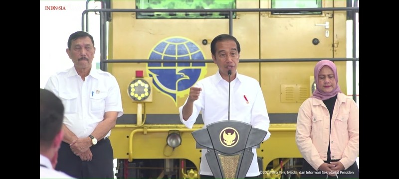 Jokowi Resmikan Jalur KA Makassar-Parepare. (Foto: MNC Media)