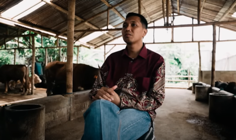 Pilih Beternak Ketimbang Jadi Dokter, Pria ini Banjir Order 9.000 Ekor Hewan Ternak. (Foto: Youtube/Pecahtelur)