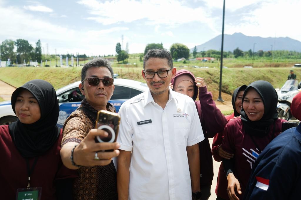 Sandiaga Uno Klaim KEK Lido Berdampak Positif untuk 45 Desa Wisata Sekitar. (Foto: MNC Media)