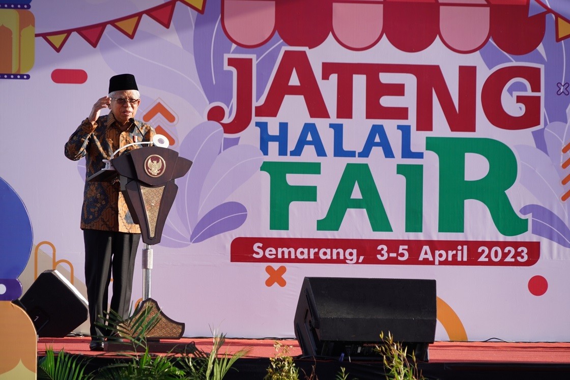 Wapres Harap JHF Jadi Bagian Wujudkan RI Pusat Produsen Produk Halal Dunia 2024. (Foto Setwapres)