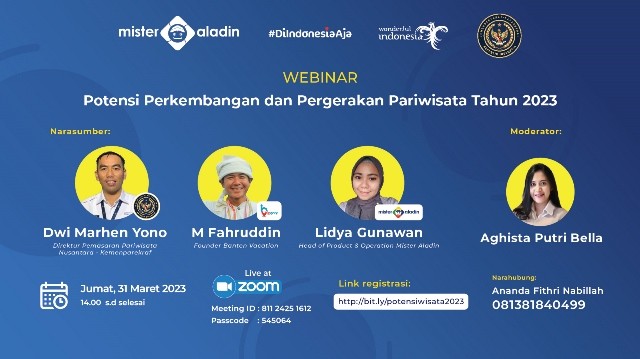 Kemenparekraf Ajak Local Tour Operator Pasarkan Produk di Mister Aladin