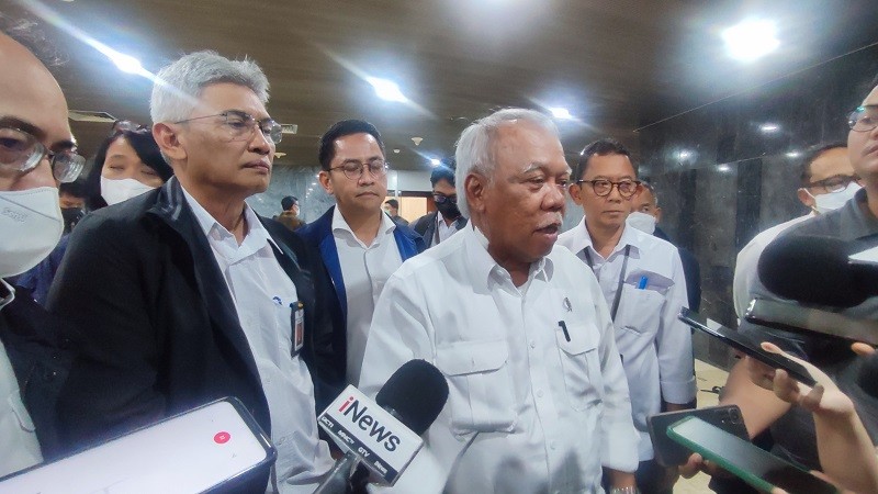 Menteri Basuki Beri Bocoran soal Diskon Tarif Tol saat Mudik Lebaran 2023. (Foto Iqbal Dwi/MPI).