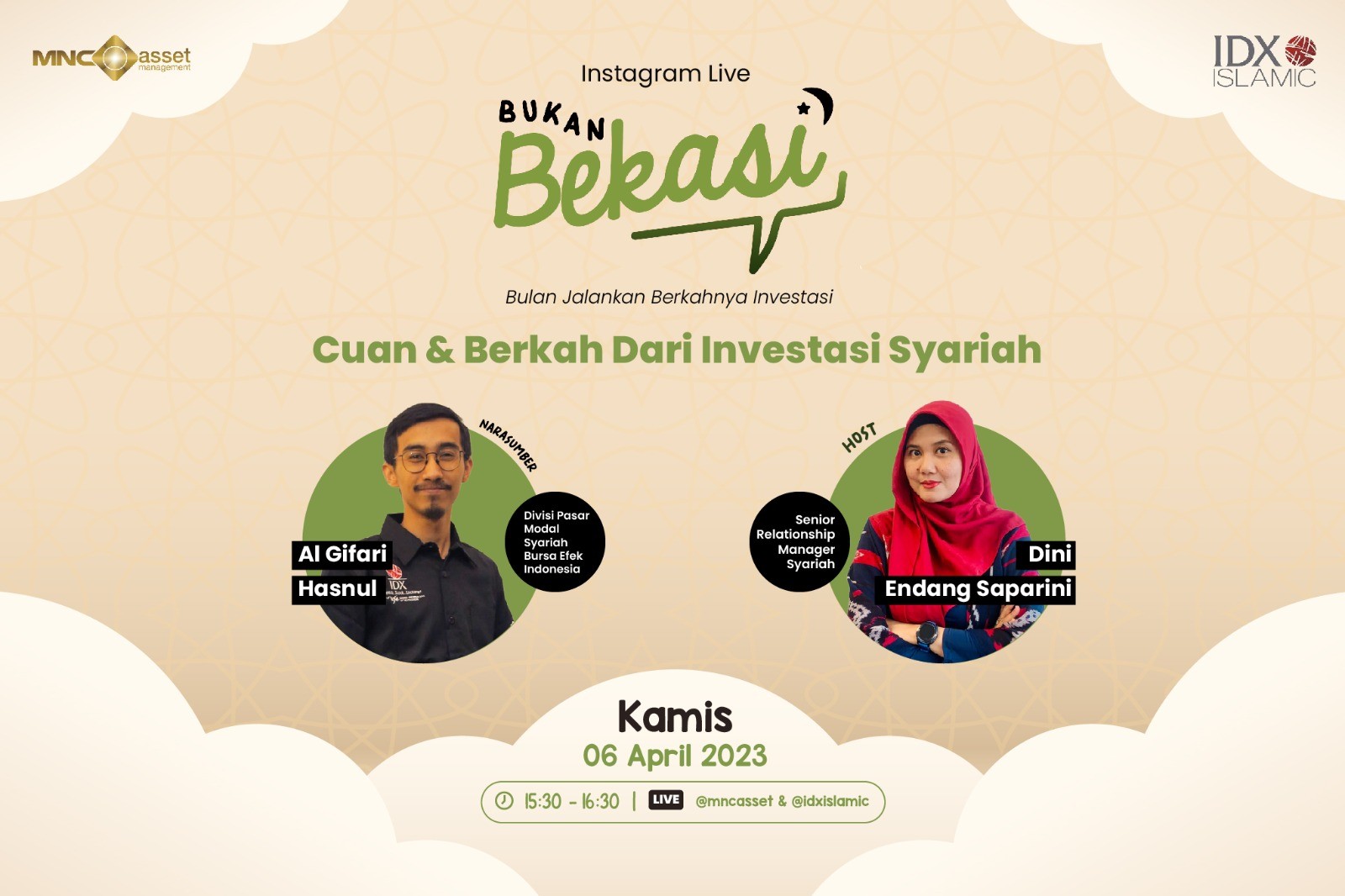 IG Live MNC Asset: Strategi Investasi Biar Cuan dan Tetap Berkah (FOTO: MNC Media)