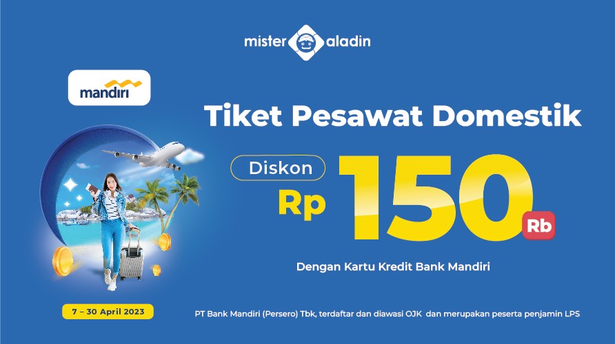 Pesan Tiket Pesawat Lebih Hemat Rp150.000 dari Mister Aladin. (Foto: MNC Media