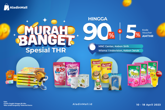 Ayo Kunjungi Pop Up Store AladinMall, Belanja Diskon 90 Persen Plus Gratis Ongkir (Foto: MNC Media)
