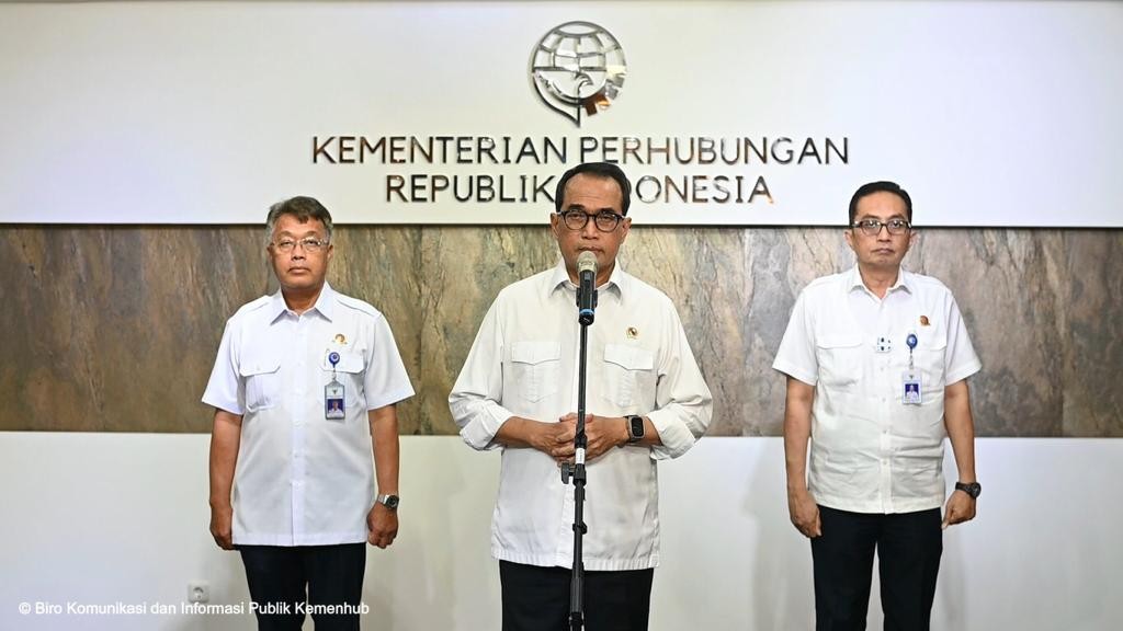 Menhub Minta Maaf Terkait Kasus Dugaan Korupsi Proyek Kereta. (Foto: Heri Purnomo/MNC Media)