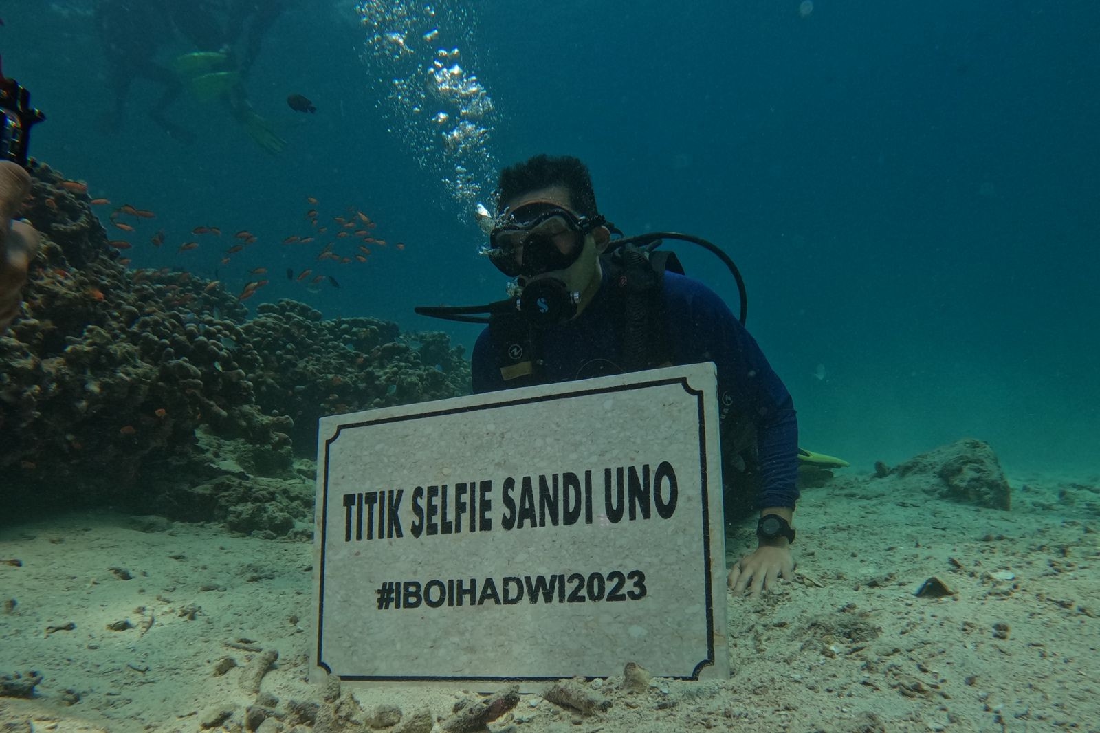 Snorkeling di Desa Wisata Iboih Sabang Aceh, Sandiaga: Amazing, Potensinya Sangat Premium. (Foto: MNC Media)