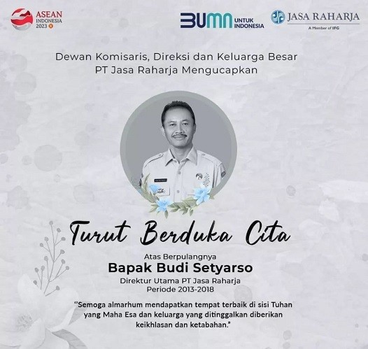 Kabar Duka, Eks Dirut Jasa Raharja Budi Setyarso Meninggal Dunia (Foto Instagram Resmi Jasa Raharja)