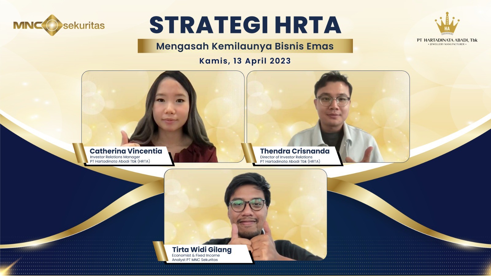 Ingin Tau Strategi HRTA dalam Berbisnis Emas? Buruan Mampir ke YouTube MNC Sekuritas  (Foto: MNC Media)