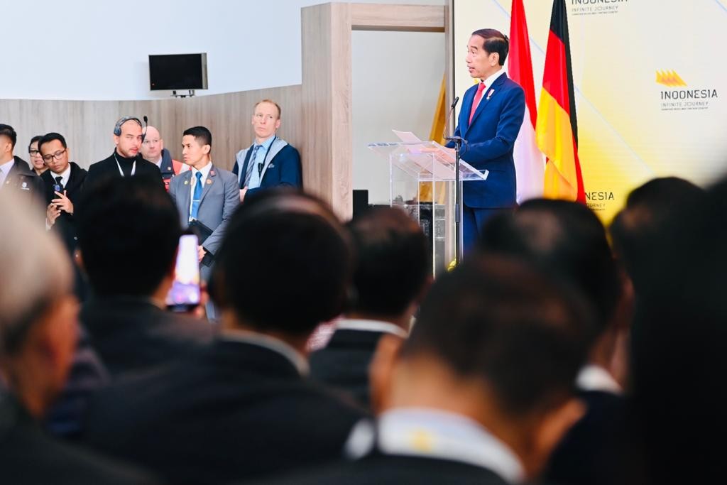 Buka Pertemuan Pebisnis Jerman, Jokowi Ingin RI Jadi Rantai Pasok Cip Global (FOTO: Ist)